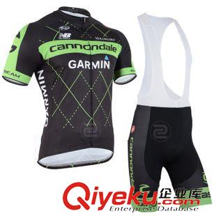 背帶短袖套裝 2015garmin-cannondale佳明佳能戴爾騎行服背帶短套裝速干衣褲