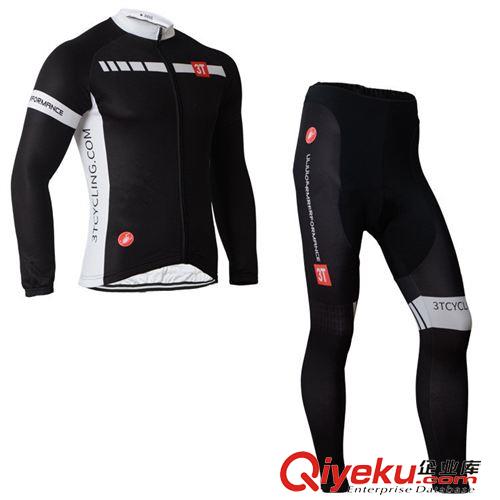 長(zhǎng)袖套裝 2015 CASTELLI 3T自行車騎行服長(zhǎng)袖套裝 戶外運(yùn)動(dòng)衣速干一件代發(fā)