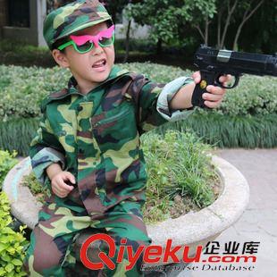 迷彩服套裝 批發 兒童迷彩服套裝 長袖迷彩訓練服夏令營服裝學生軍訓服