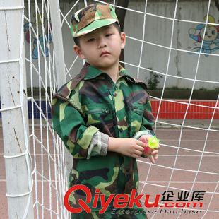 童裝迷彩 叢林迷彩長(zhǎng)袖軍迷兒童表演服男女童小軍裝幼兒服舞蹈迷彩服軍綠色