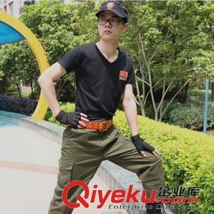 軍迷T恤 批發迷彩服男款速干T恤戶外純棉修身短袖運動健身T恤迷彩服飾原始圖片3