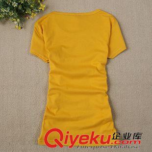 女裝短袖T恤 廠家供應(yīng)夏季熱銷地?cái)傌浽磁蕉绦銽恤圓領(lǐng)印花多圖案女裝t恤原始圖片3