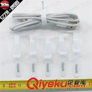 絲印LOGO魔術貼綁帶 透明velcro扎帶 射出鉤理線帶 尼龍搭扣綁線帶 深圳魔術貼廠家原始圖片3