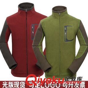 新款上市 廠家批發(fā)定做戶外服裝 男款加厚保暖抓絨衣 現(xiàn)貨無標可繡LOGO