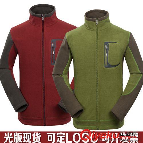 新款上市 廠家批發(fā)定做戶外服裝 男款加厚保暖抓絨衣 現(xiàn)貨無標可繡LOGO