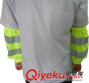 夏款 廠家批發定做亮黃色 熒光 環衛反光護袖原始圖片3