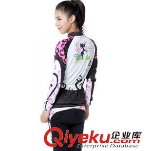 騎行服長(zhǎng)袖套裝 BAT FOX 騎行服秋冬長(zhǎng)袖女套裝 山地車死飛自行車 單車服 貓女郎原始圖片2