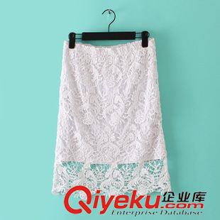 05月4日新品 U57 外貿(mào)原單女裝 夏季新款氣質(zhì)淑女松緊腰鏤空蕾絲裙半身裙中裙