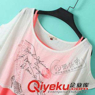 04月13日新品 S706 外貿(mào)原單女裝 夏季新款卡通字母圖案圓領(lǐng)兩件套短袖連衣裙