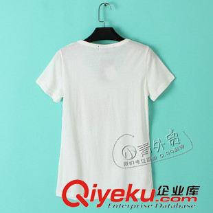 04月20日新品 T232 外貿(mào)原單女裝夏季新款百搭修身卡通圖案圓領短袖休閑t恤原始圖片2