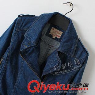 04月6日新品 S776 外貿(mào)原單女裝 春季新款簡約百搭修身長袖翻領(lǐng)拉鏈牛仔外套原始圖片3