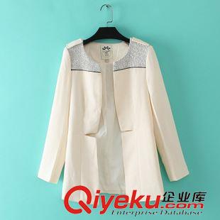 03月23日新品 S114 外貿(mào)原單女裝 春季新款圓領(lǐng)百搭修身休閑長袖中長款開衫外套