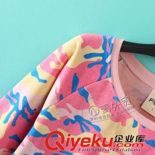 03月23日新品 S112 外貿(mào)原單女裝 春季新款百搭迷彩圖案圓領(lǐng)套頭插肩長袖衛(wèi)衣