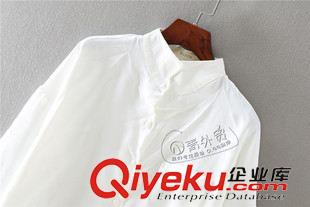9月16日新品 X522 出口單 秋季新款歐美范簡約純色插肩長袖女裝休閑襯衫襯衣原始圖片3