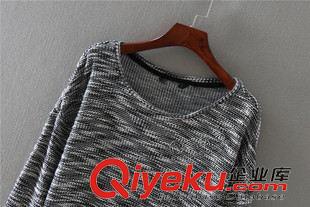 9月16日新品 X171 出口單 秋季新款百搭圓領簡約插肩長袖女裝上衣套頭針織衫原始圖片3