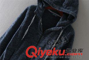 9月8日新品 X57 出口單 秋季新款2015修身純色長袖女裝連帽拉鏈衫開衫外套原始圖片3