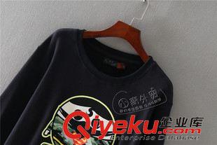 9月8日新品 X37 出口單 秋季新款百搭胸前卡通印花圓領(lǐng)長袖休閑女裝衛(wèi)衣原始圖片3
