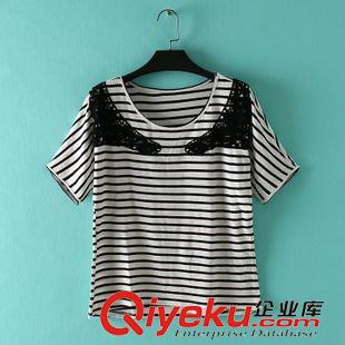 7月20日新品 B701 日本單 2015秋季新款百搭條紋翻領(lǐng)可挽長(zhǎng)袖女裝襯衫襯衣