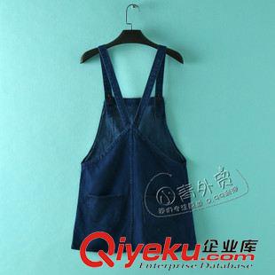 7月20日新品 B457 西班牙單 夏季新款簡約百搭純色修身女裝牛仔裙背帶裙連衣裙原始圖片2