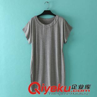7月7日新品 B221 歐美單 夏季新款簡(jiǎn)約混色拼接圓領(lǐng)修身雪紡裙背心裙女連衣裙