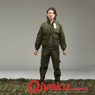 戶外休閑工服 批發(fā)戶外休閑工作服 多斗純棉水洗迷彩軍訓服套裝訓練服軍服軍裝