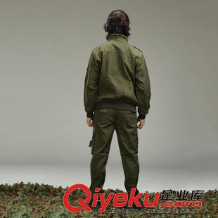 戶外休閑工服 批發(fā)戶外休閑工作服 多斗純棉水洗迷彩軍訓服套裝訓練服軍服軍裝