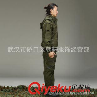 戶外休閑工服 批發戶外軍款休閑服 純棉水洗多斗休閑套服 野外拓訓服 純棉工裝