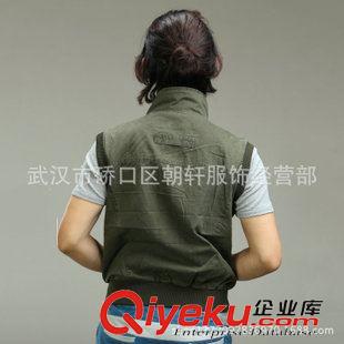 戶外休閑工服 批發新潮軍旅風馬夾純棉多斗釣魚背心 春秋戶外男士休閑無袖夾克