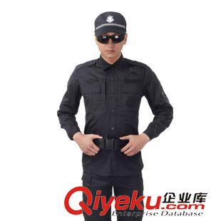 未分類 廠家直銷 新式黑色作訓服  物業保安長袖訓練服套裝原始圖片2