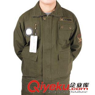 未分類 廠家批發低價純棉純色  軍綠作訓勞保服 純棉純色戶外工作服廠服