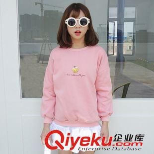 9月16日NEW 15秋季新款 韓國東大門學(xué)院風(fēng)寬松蛋糕字母印花糖果色加厚衛(wèi)衣女原始圖片3