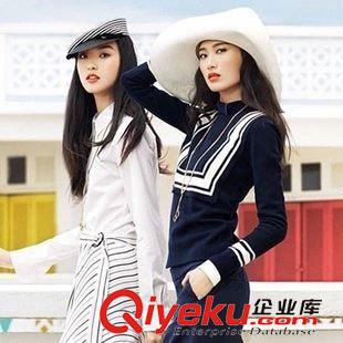 9月15日NEW 15秋季新款 韓國(guó)東大門學(xué)院風(fēng)寬松豎條紋63字母印花大碼連衣裙