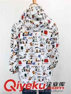 7月28日NEW 15秋季新款 韓國(guó)東大門(mén)學(xué)院風(fēng)小清新可愛(ài)史努比印花連帽外套原始圖片3