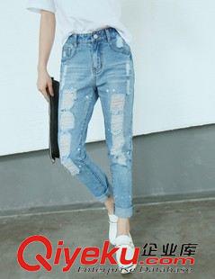 7月18日NEW 15夏季新款 韓國東大門復(fù)古寬松個(gè)性百搭牛仔破洞外套 女