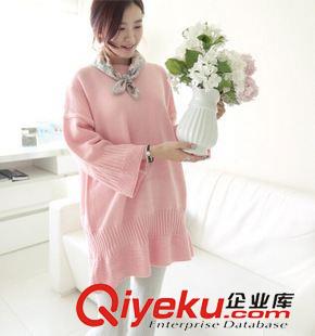 7月11日NEW 15秋季新款 韓國東大門復古休閑女裝寬松中長款連衣裙毛衣女