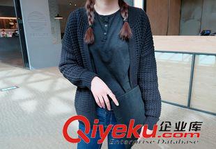 7月9日NEW 15秋季新款 韓國東大門英倫風棒球服寬松百搭針織開衫毛衣女原始圖片3