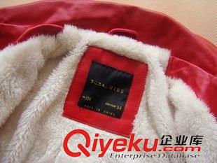 秋冬上衣 外貿原單童皮衣 Z家女童加絨外套 15新款 歐美機車夾克 秋冬棉衣原始圖片3