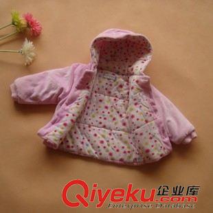 秋冬上衣 外貿原單男女小童棉衣 天鵝絨加厚外套 純棉卡通連帽棉襖原始圖片2