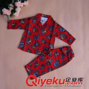 童套裝 外貿原單男女童家居套裝 中小童家居服 純棉法蘭絨家居睡衣套裝原始圖片2