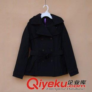 女士風衣 外貿原單女士風衣 歐美短款外套 秋冬新款 修身收腰顯瘦原始圖片3