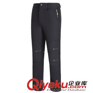 兒童沖鋒 廠家直銷 愛迪塔仕戶外沖鋒褲兒童軟殼沖鋒褲 加絨保暖長褲原始圖片2
