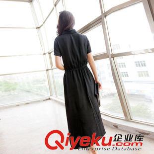 2015年5月新品 一件代发 夏装女纯棉麻大码连衣裙短袖大摆女神休闲衬衫长裙