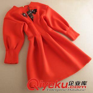 所有產(chǎn)品 2015秋季新款女裝時尚太空棉印花大眼睛連衣裙甜美風(fēng)瘦腰連衣裙女原始圖片3