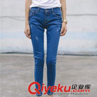 08月21新款 毛衣女2015韓國秋冬款修身百搭冰激凌色撞色插肩長袖拼色條紋韓版