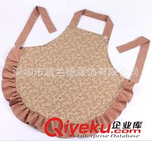 圍裙 加厚防污歐式時尚咖啡廳工作服奶茶店圍裙家居廚房罩衣