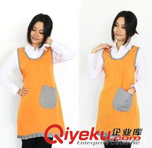 圍裙 加厚防污歐式時尚咖啡廳工作服奶茶店圍裙家居廚房罩衣原始圖片2
