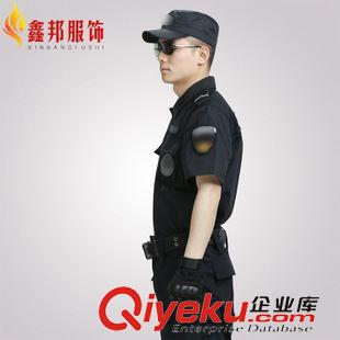 作訓服 廠家批發99保安作訓服黑訓練服耐磨套裝網格短袖作訓服一件代發原始圖片2