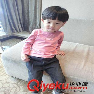 15秋款第十一波 「孩夢(mèng)」2015兒童純棉長(zhǎng)袖T恤寶寶男女童純色T恤圓領(lǐng)T恤一件代發(fā)原始圖片3
