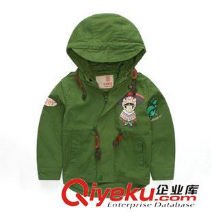 15秋款第九波 「孩夢(mèng)」2015秋款新品兒童寶寶卡通連帽風(fēng)衣小童男童風(fēng)衣一件代發(fā)原始圖片2