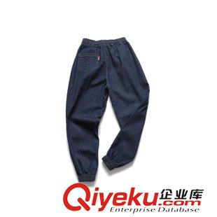 【牛仔褲】 寬松水洗牛仔長褲蘿卜褲 K017（白底平鋪圖原始圖片3